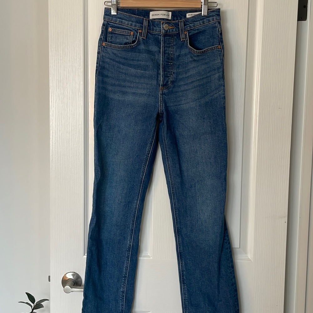 Denim Forum Arlo high rise straight 28 L